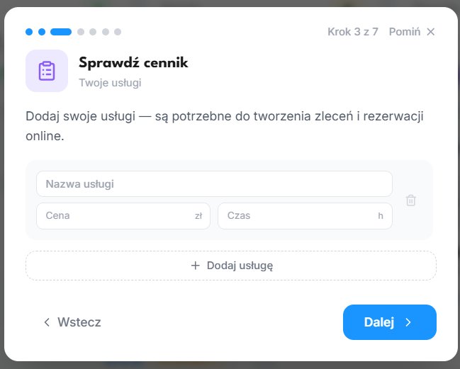 Krok 3 — Cennik usług