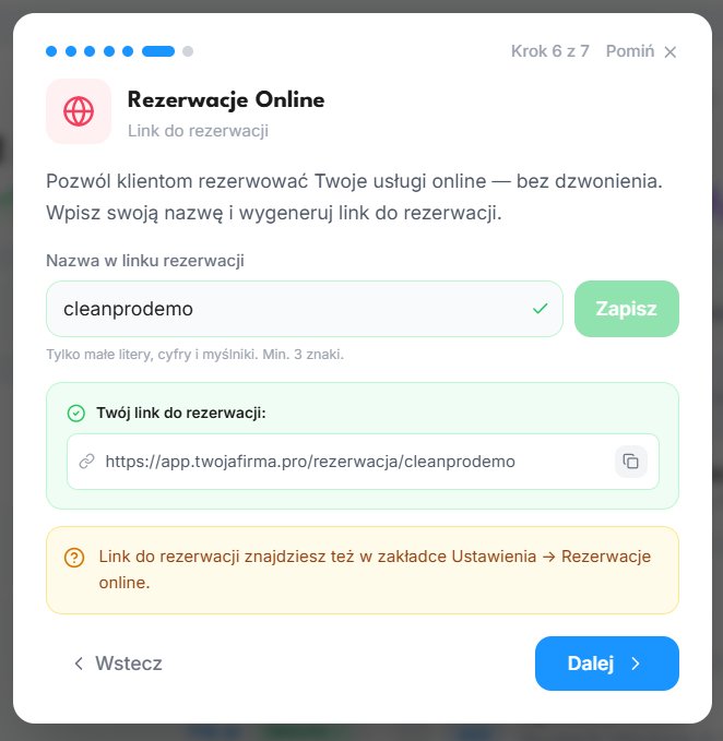 Krok 6 — Rezerwacje online