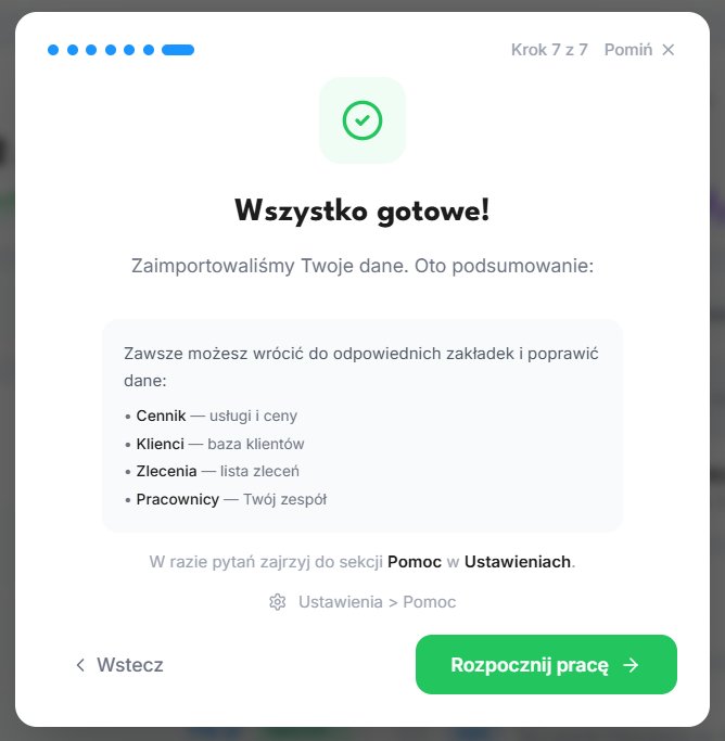 Krok 7 — Panel gotowy do pracy